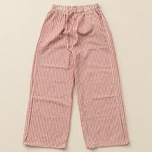 Load image into Gallery viewer, Pantalon rayas summer rojo + blanco
