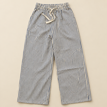 Load image into Gallery viewer, Pantalon rayas summer azul + blanco
