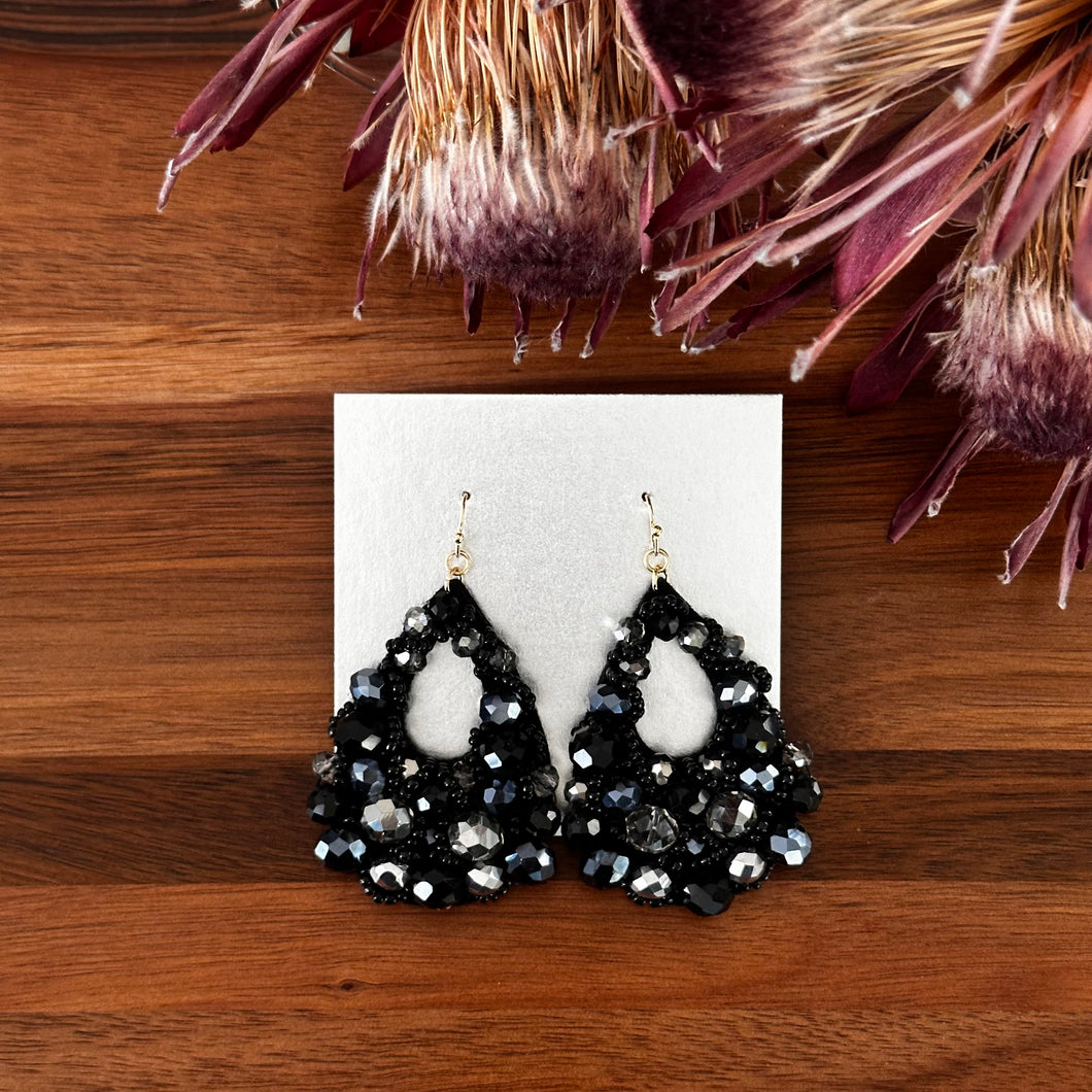 Aretes XL negro