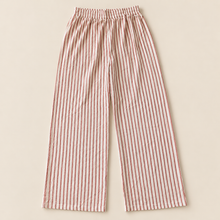 Load image into Gallery viewer, Pantalon rayas flow blanco + rosa
